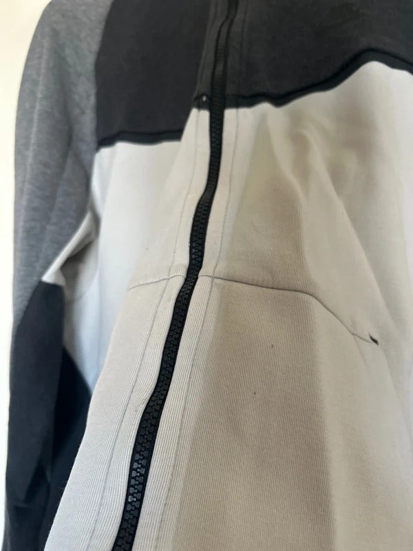 Vintage Nike Zip Up Jacket White/Black/Grey XL