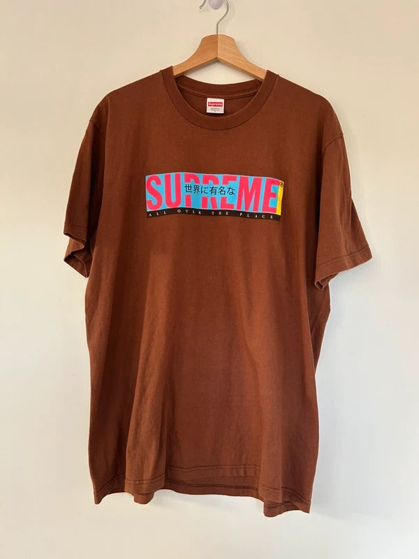 Supreme All Over T-shirt Brown Large