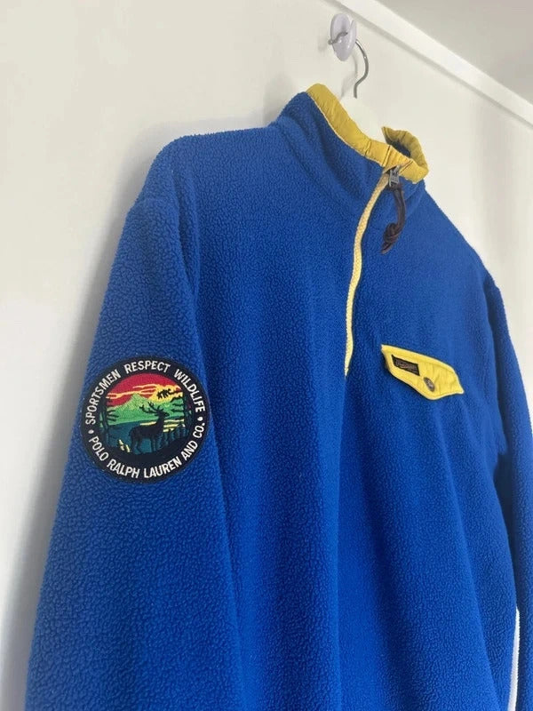 Ralph Lauren Respect The Wilderness 1/4 Zip Fleece Small