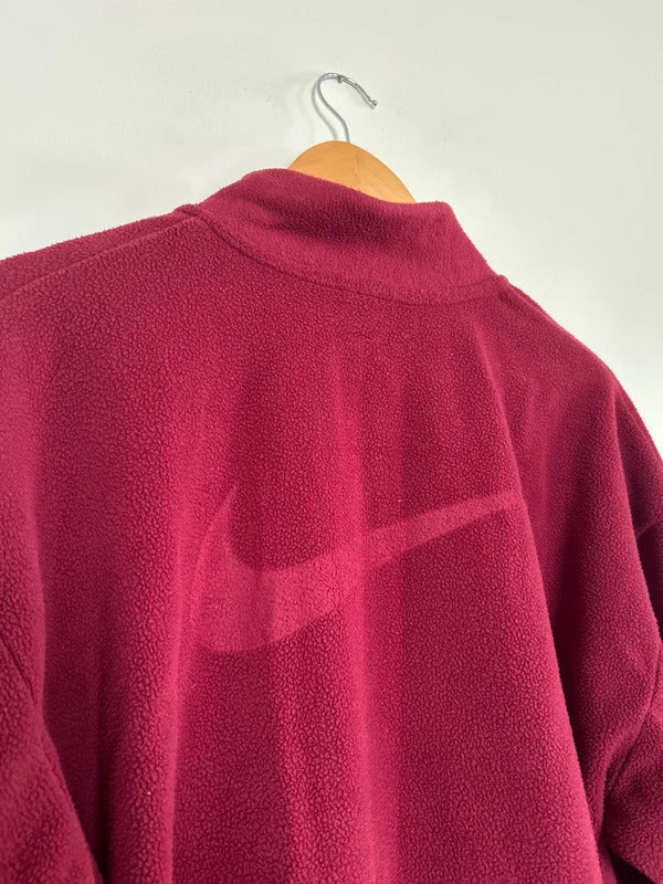 Nike 1/4 Zip Fleece Burgundy Medium
