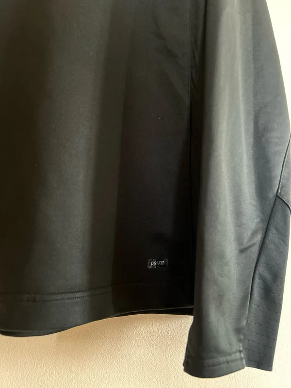 Vintage Nike Total 90 Dri-fit 1/4 Zip Black Large