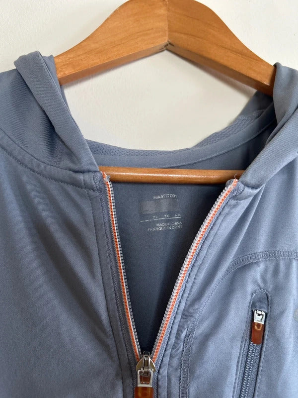 Vintage Nike Dri-fit Zip Up Jacket Grey XL
