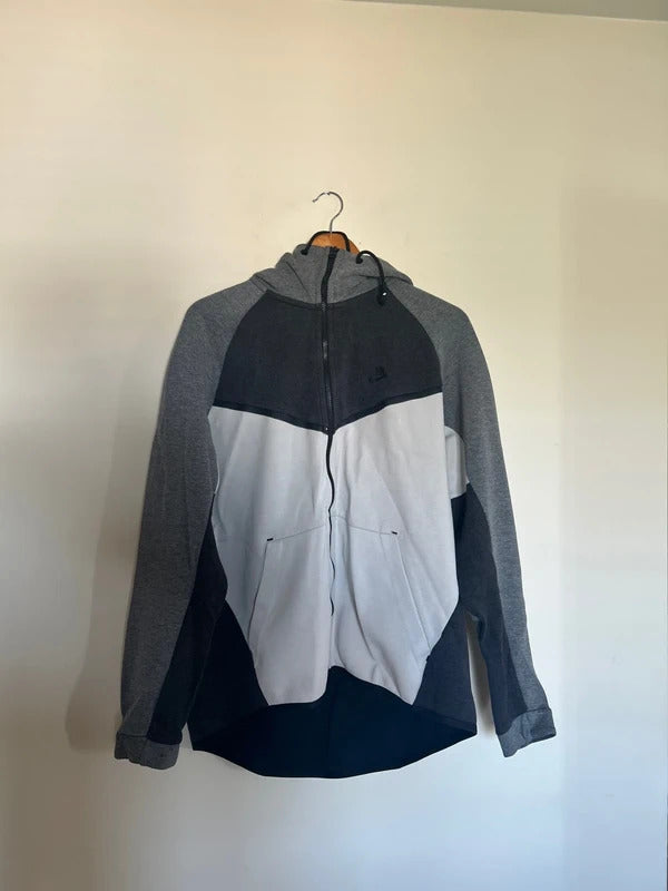 Vintage Nike Zip Up Jacket White/Black/Grey XL