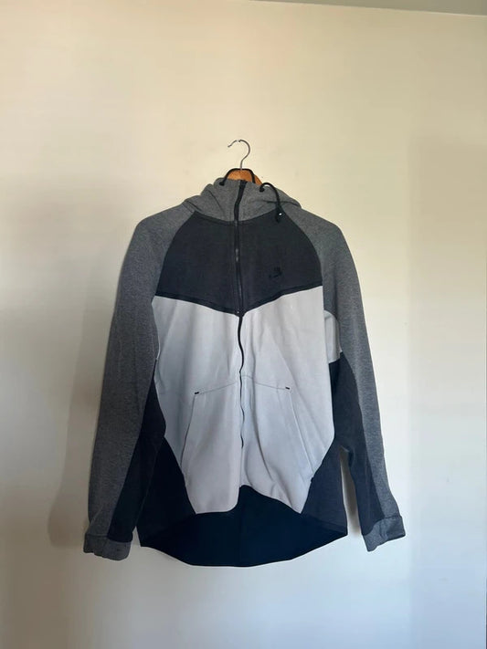 Vintage Nike Zip Up Jacket White/Black/Grey XL