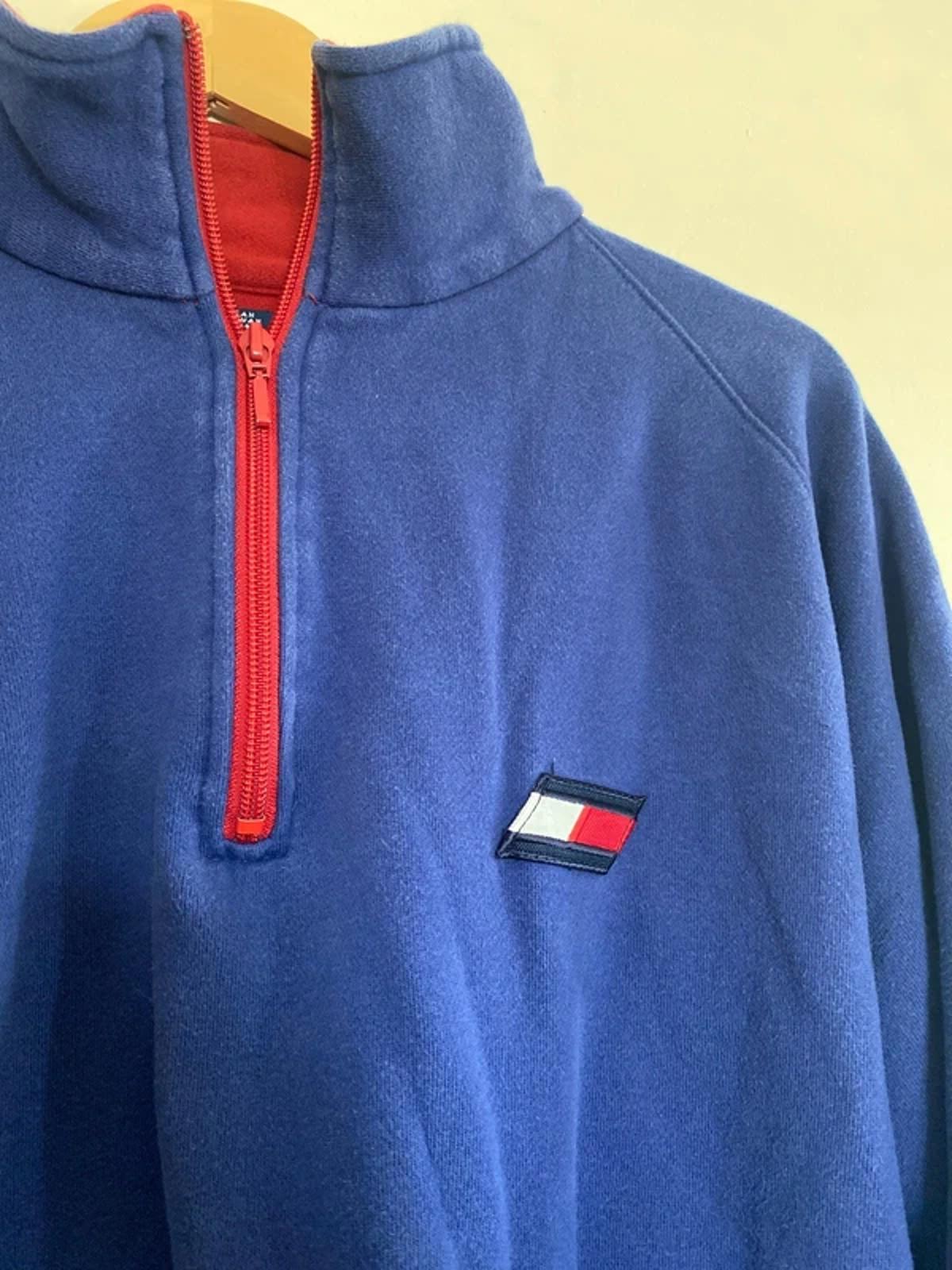 Vintage Tommy Hilfiger Athletics 1/4 Zip Jumper XL
