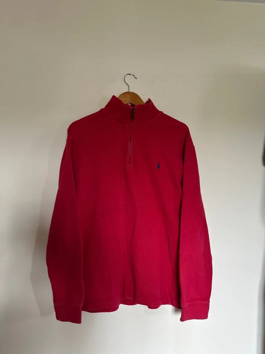 Ralph Lauren 1/4 Zip Jumper Red Large