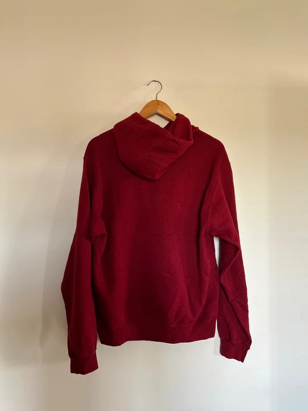 Champion Cardinal Football Hoodie Burgundy Medium