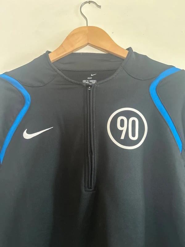 Vintage Nike Total 90 Dri-fit 1/4 Zip Black Large
