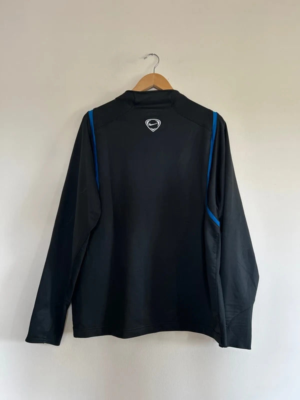 Vintage Nike Total 90 Dri-fit 1/4 Zip Black Large