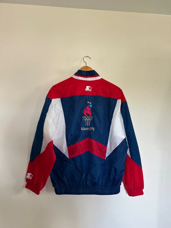 Vintage 1996 Starter Atlanta Olympics USA Windbreaker Medium