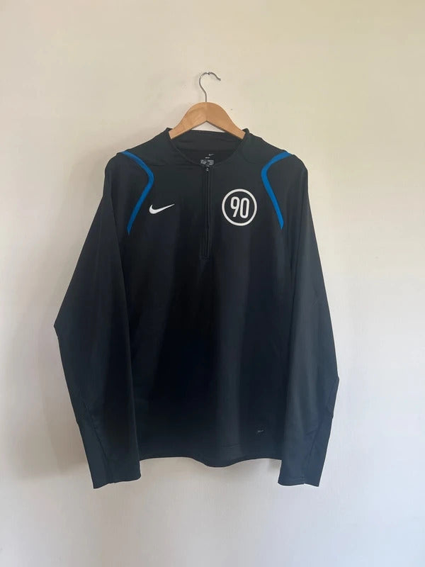 Vintage Nike Total 90 Dri-fit 1/4 Zip Black Large