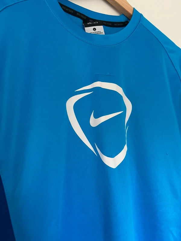 Vintage Nike Football T-shirt Blue Large