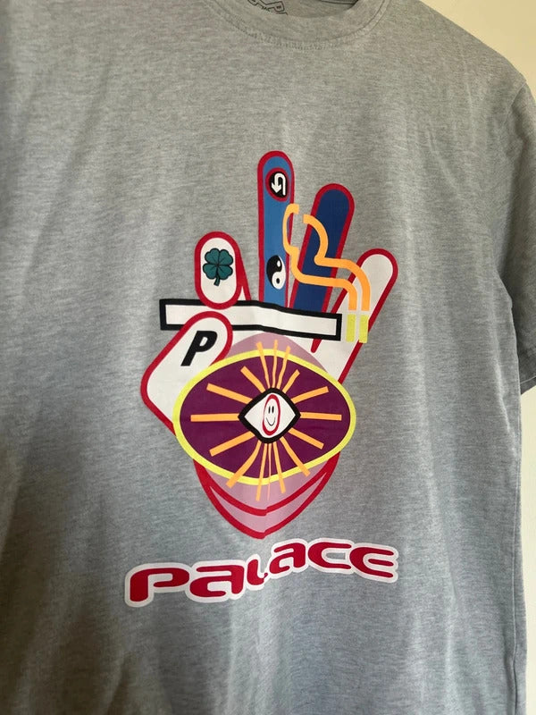 Palace Hippy Cig T-shirt Grey Small