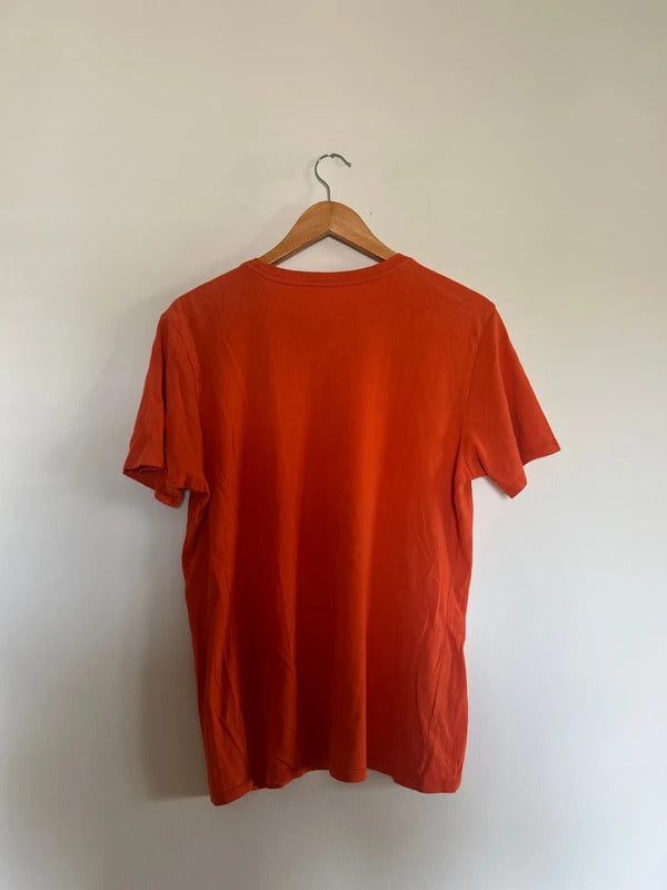 Nike Embroidered Logo T Shirt Orange Medium