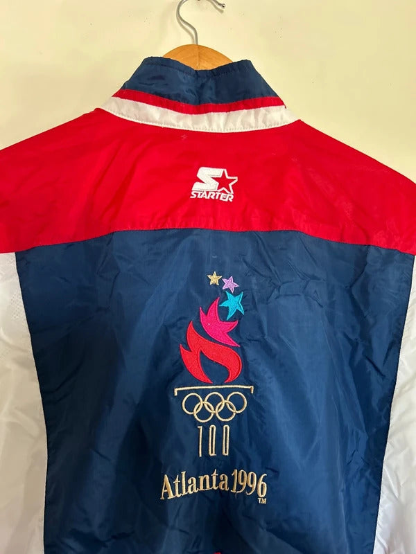 Vintage 1996 Starter Atlanta Olympics USA Windbreaker Medium